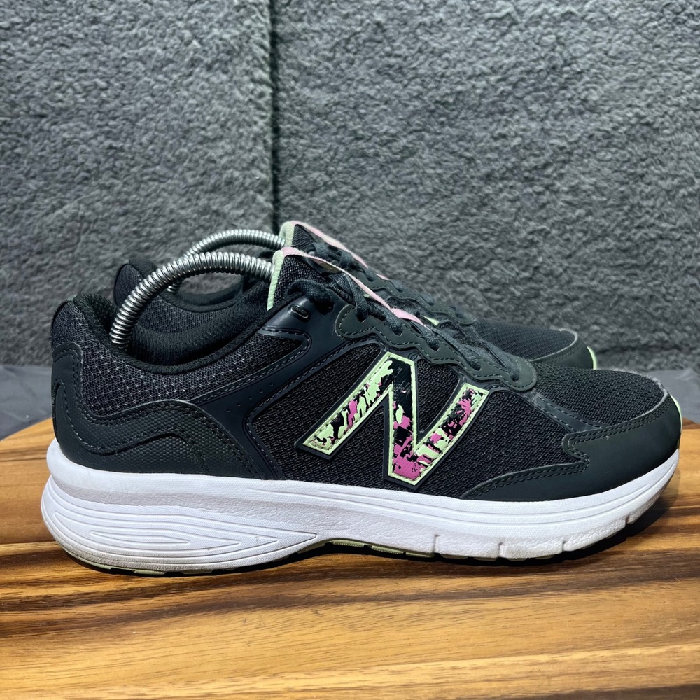 New Balance‎ Women's Running Shoes Black Pink Green Athletic Sneakers Size 11